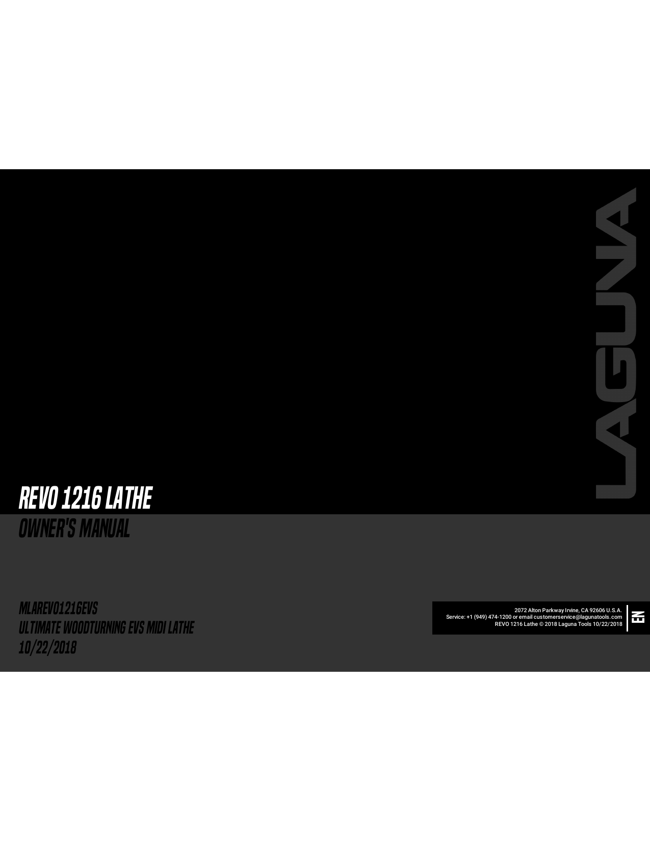 Laguna Tools REVO 1216 Owner's Manual Manualzz