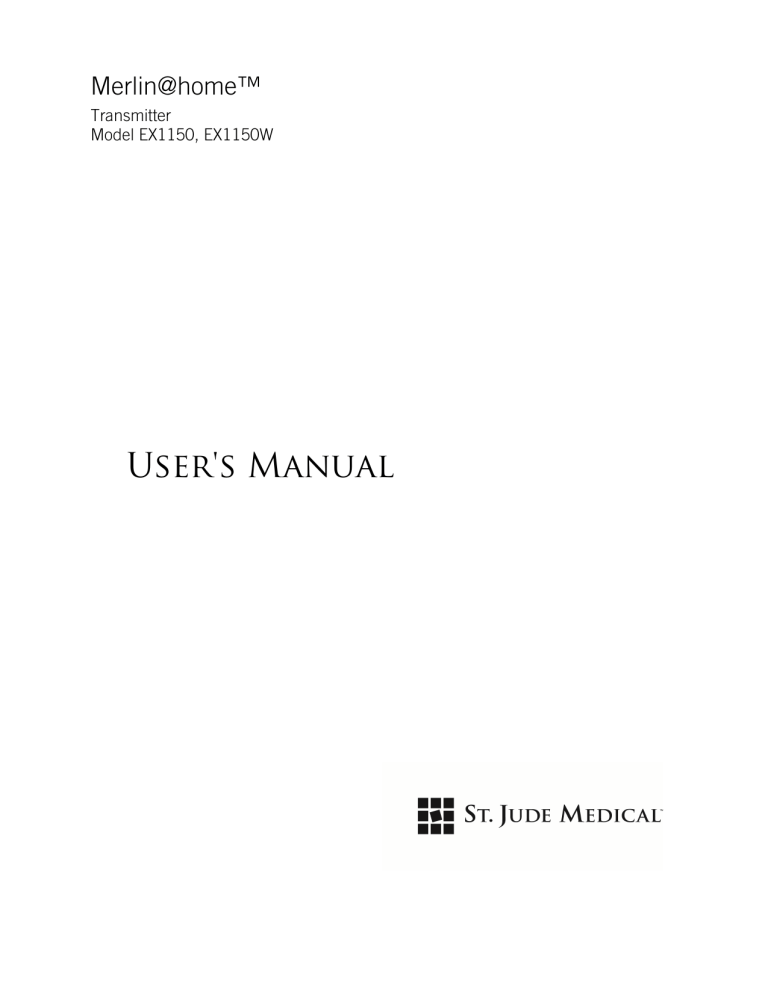 St. Jude Medical Merlin@home EX1150, EX1100W, Merlin@home EX1150W