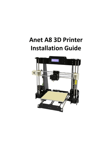 Anet A8 Installation Manual | Manualzz