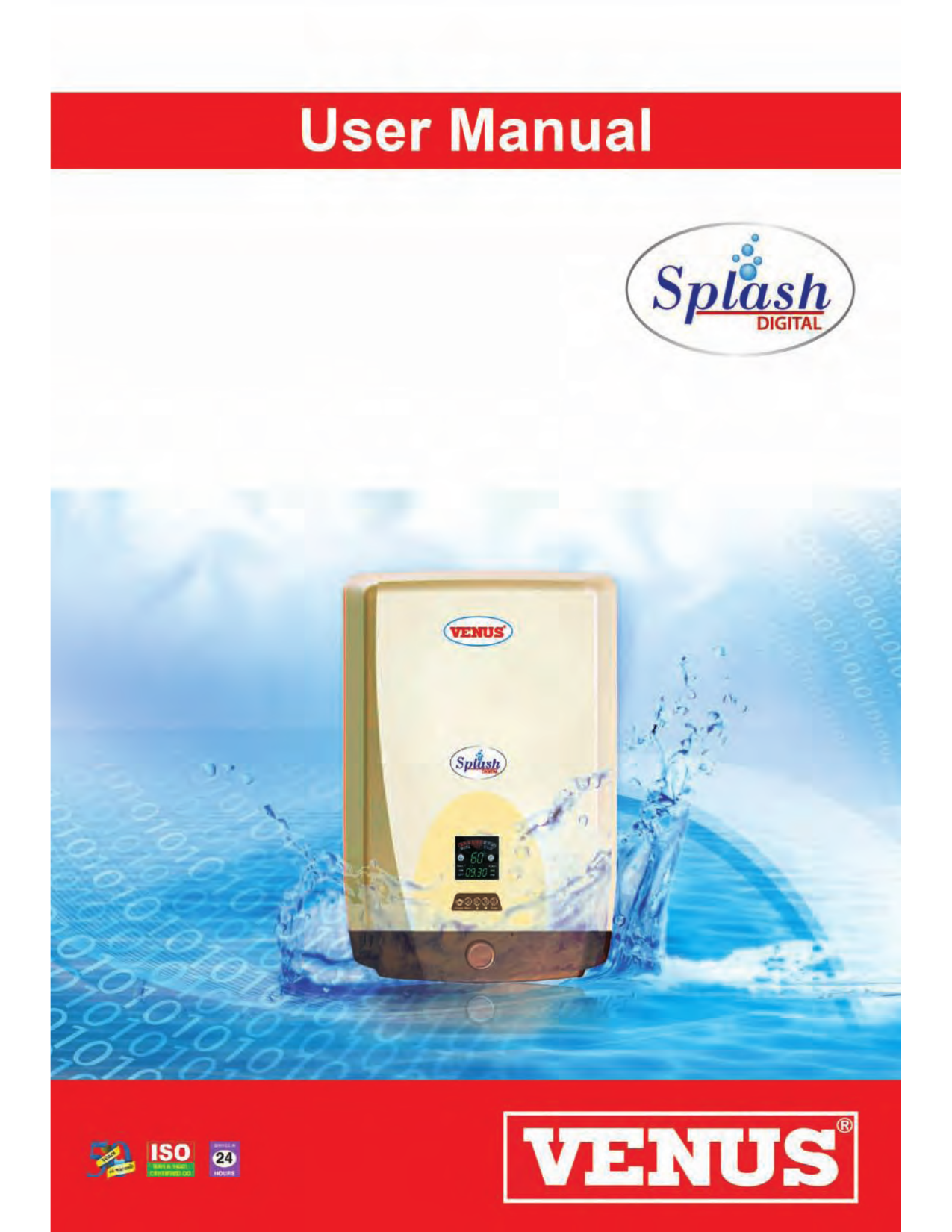 Venus Splash digital User Manual | Manualzz