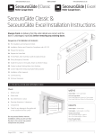 SWS SeceuroGlide Classic, SeceuroGlide Excel Installation Instructions Manual