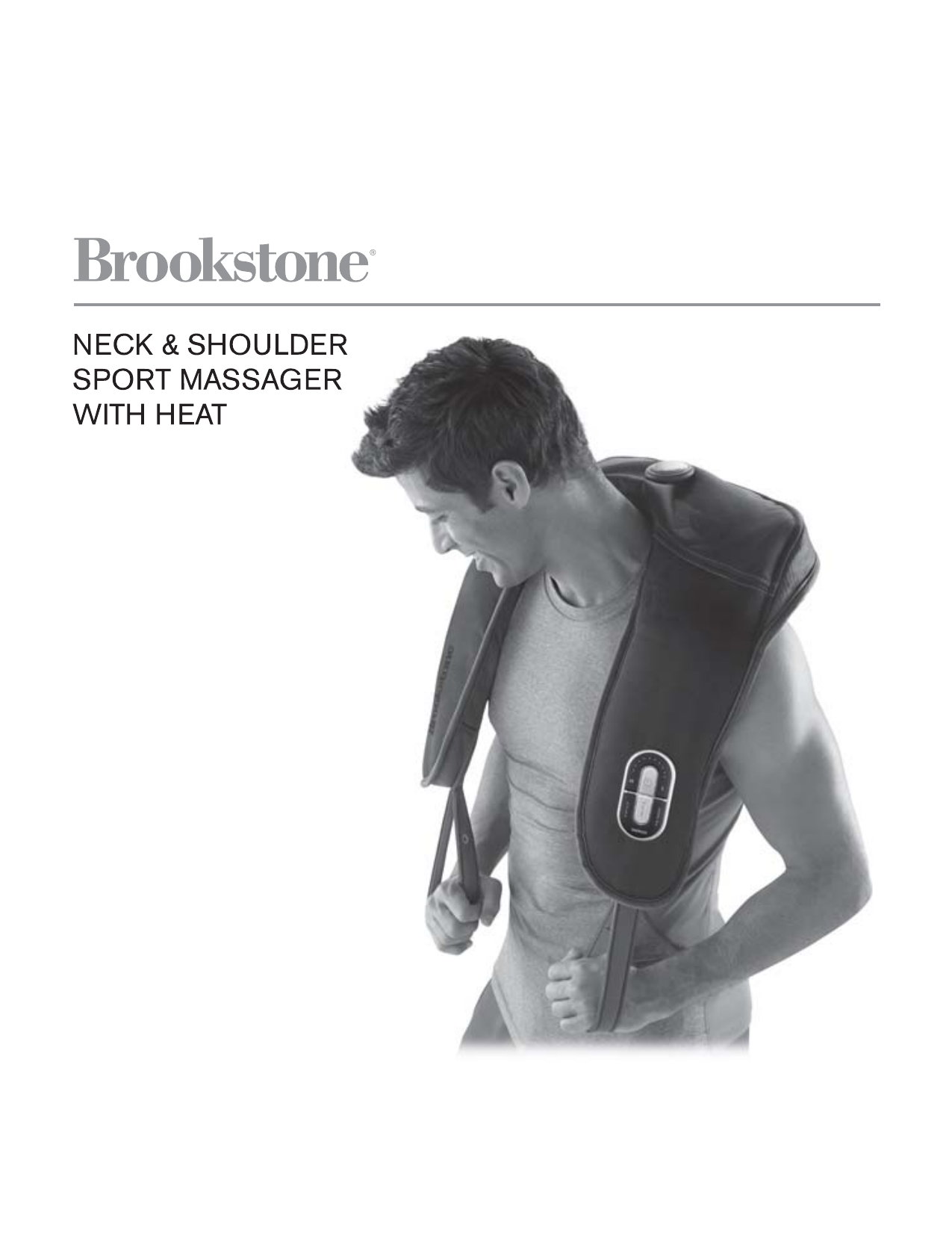 Brookstone neck shoulder sport massager with heat User Manual