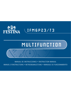 festina manual