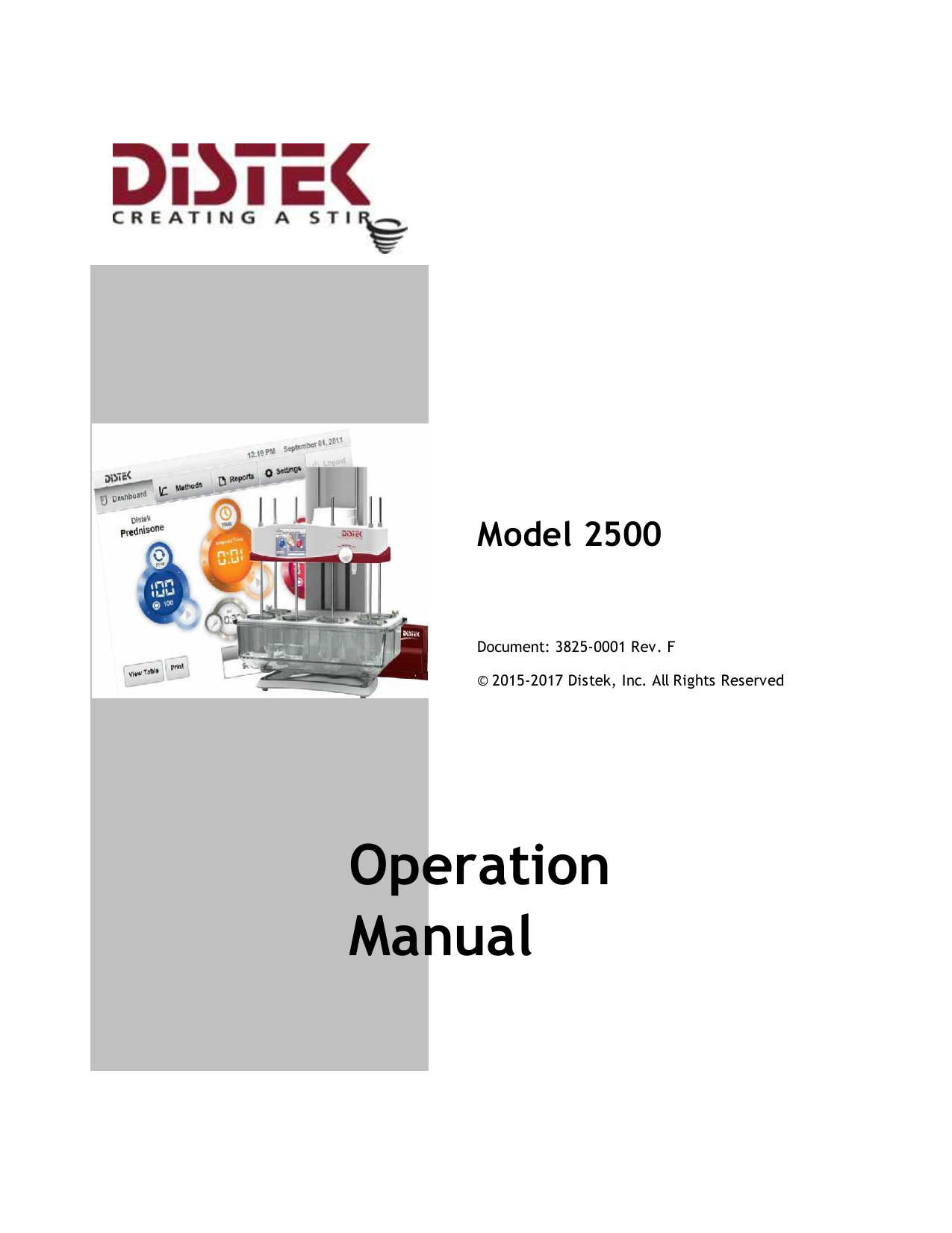 Distek 2100c user manual