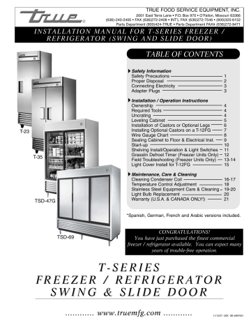 true reach in cooler troubleshooting