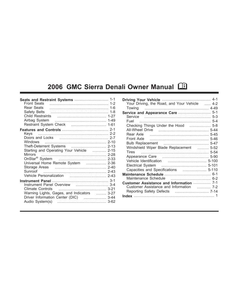 GMC Sierra Denali 2006 Owner's manual Manualzz