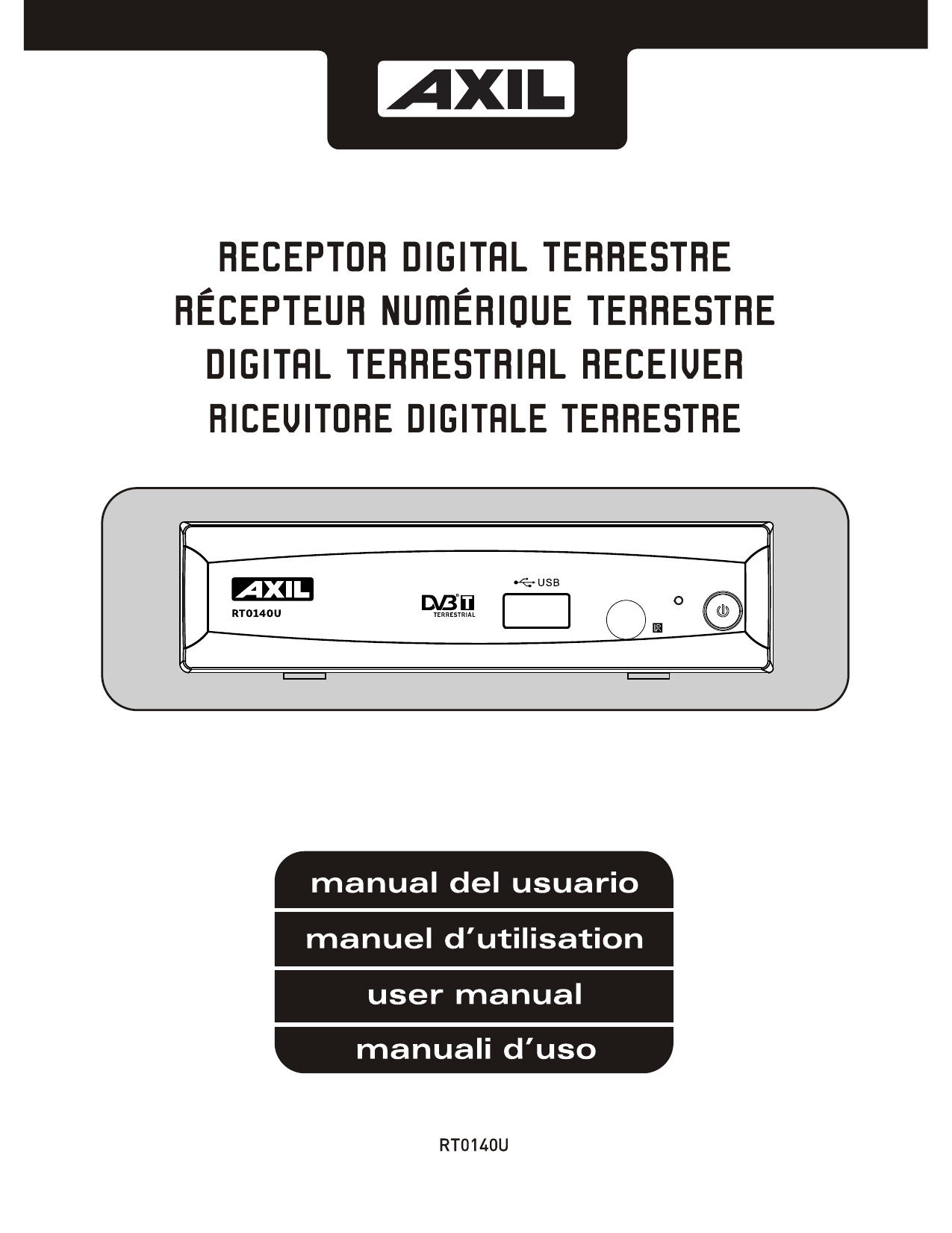 Receptor TDT Axil con USB RT-0140U