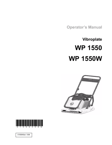 Wacker wp1550 online manual