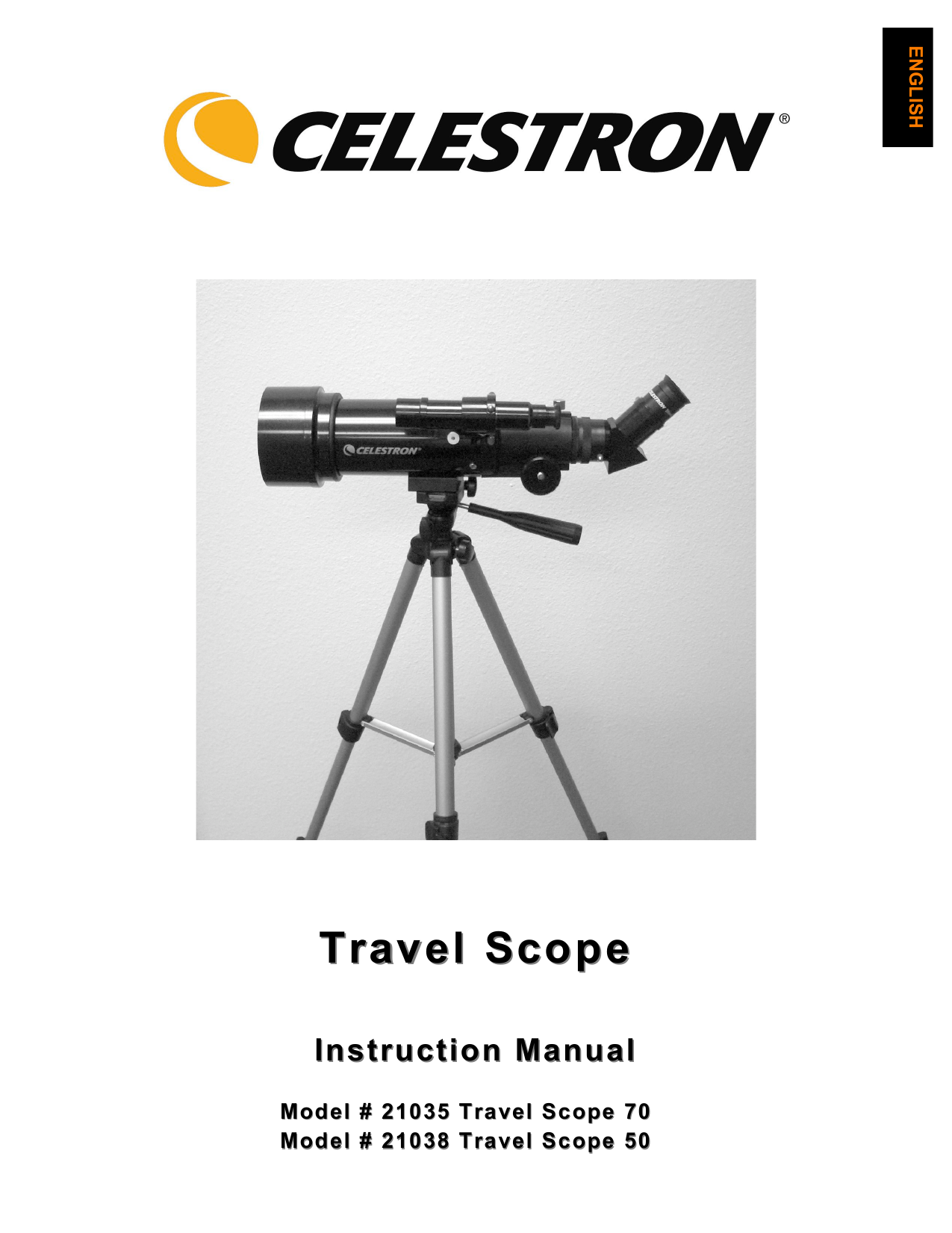 Celestron 21035 Travel Scope 70, 21038 Travel Scope 50 Instruction Manual |  Manualzz