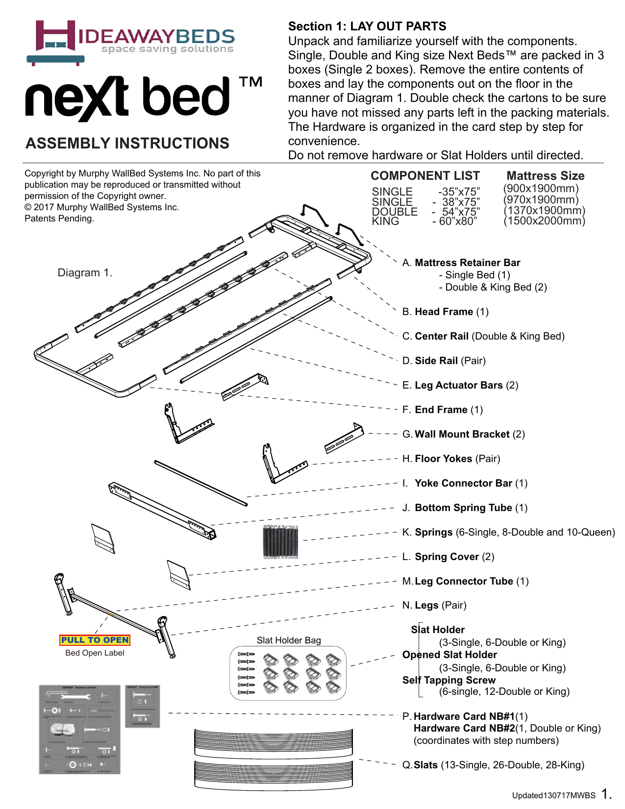 Hideaway Beds Next Bed Single Assembly Instructions Manual Manualzz