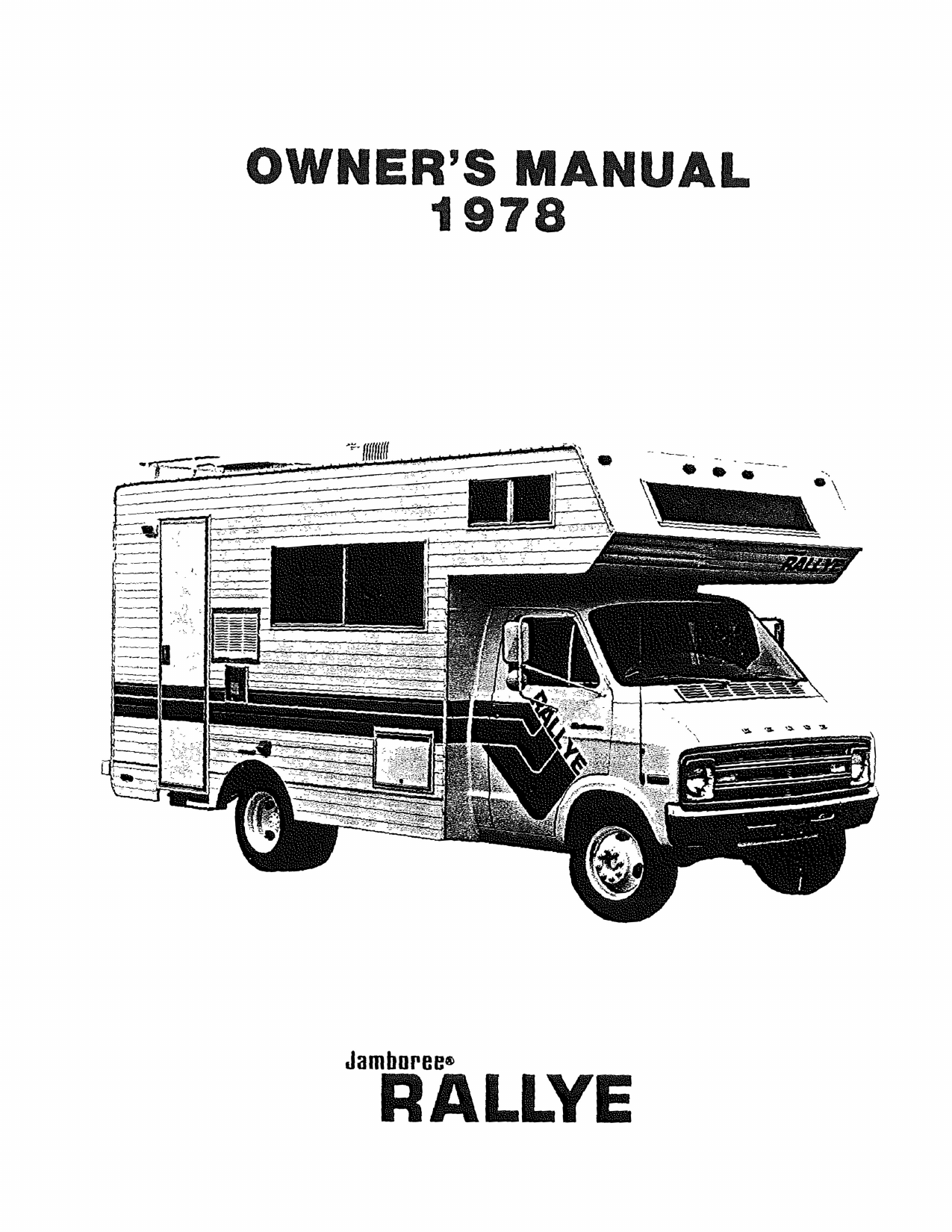 Fleetwood 1978 Jamboree Rallye Owner S Manual Manualzz