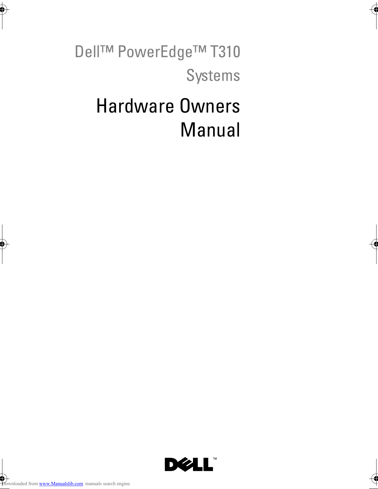 Dell PowerEdge T310 User manual | Manualzz