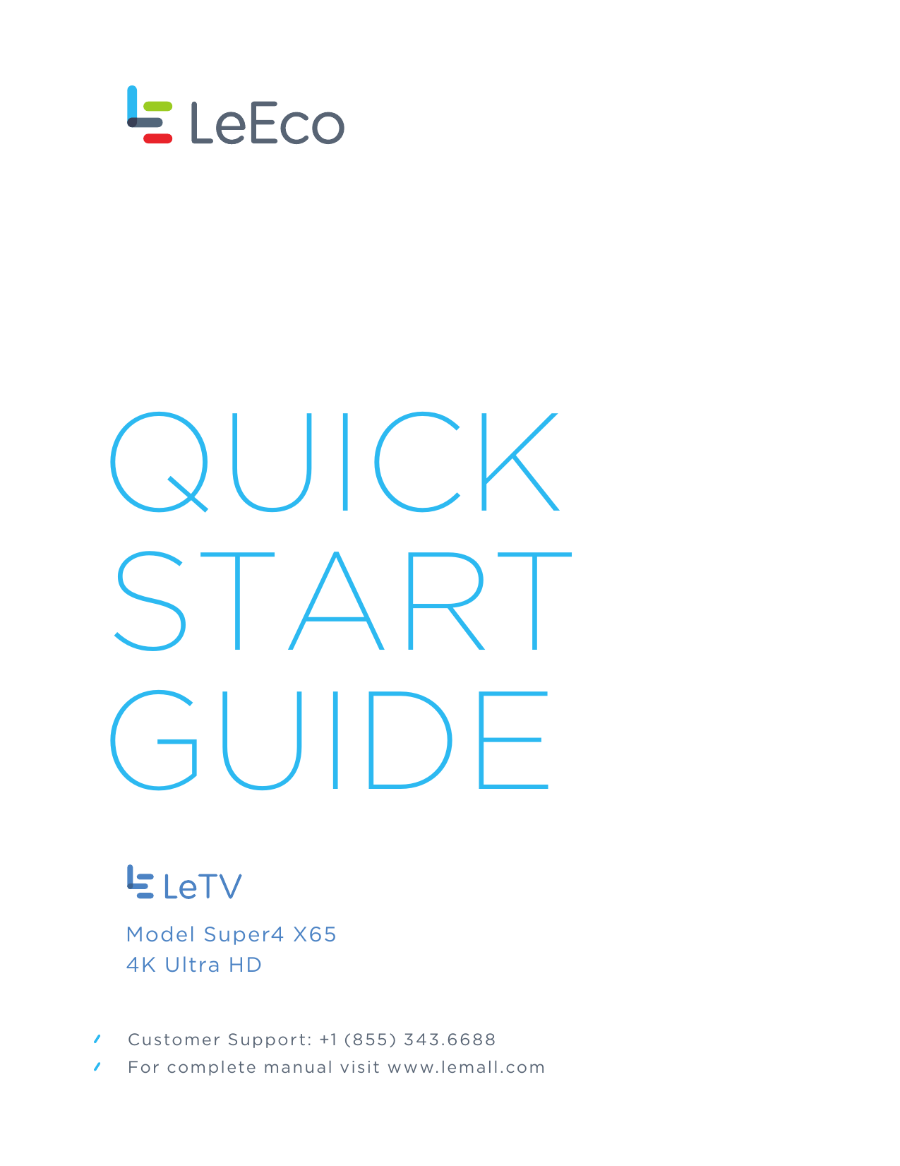 LEECO Super4 X65 Quick start guide | Manualzz