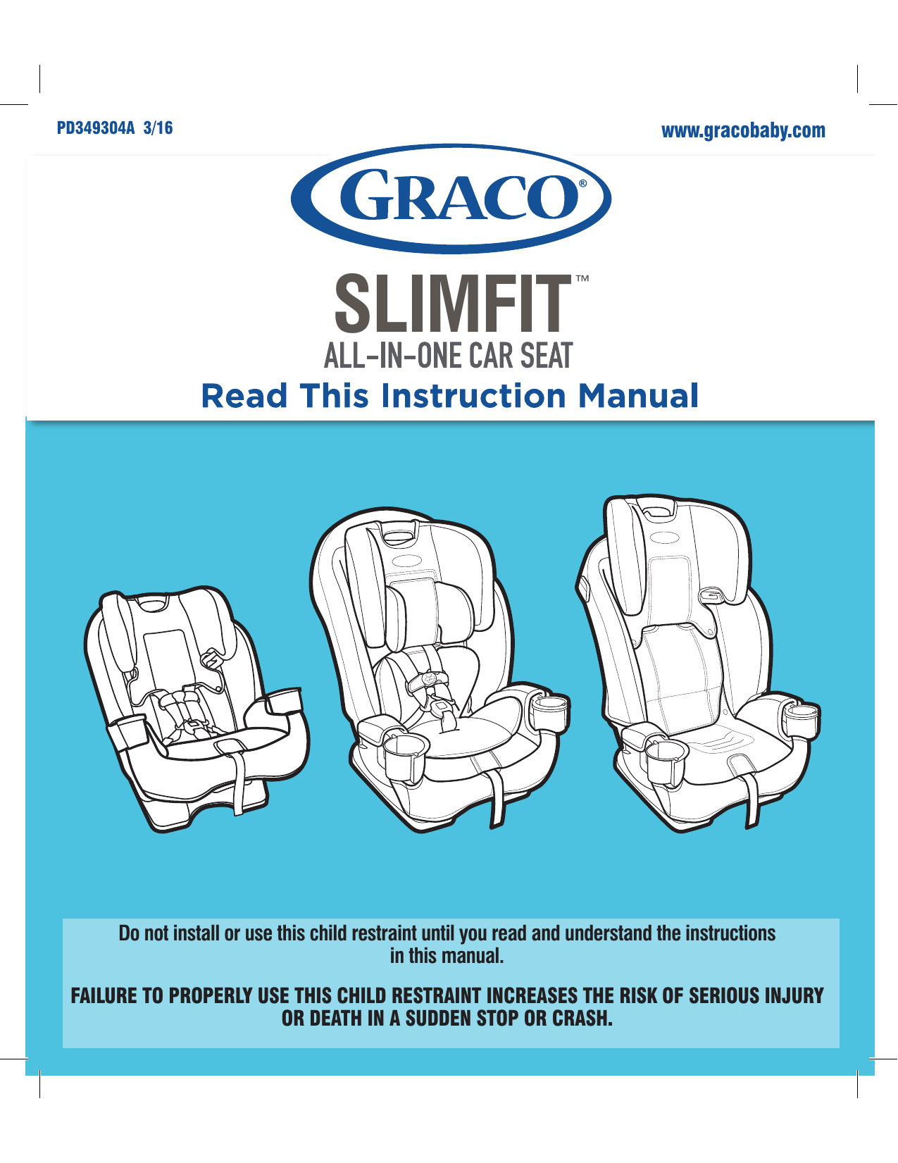 Graco on sale slimfit instructions