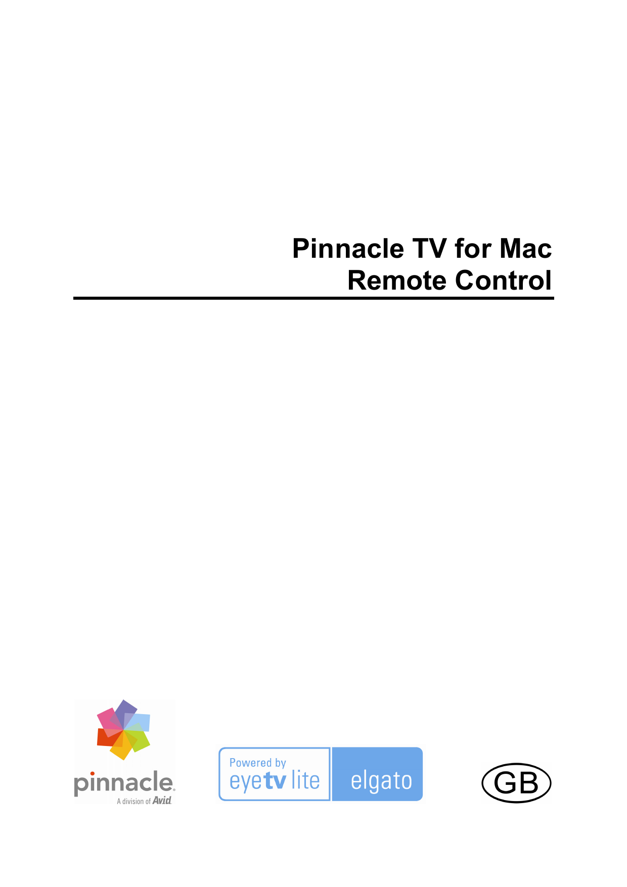 Pinnacle TV FOR MAC Owner Manual | Manualzz