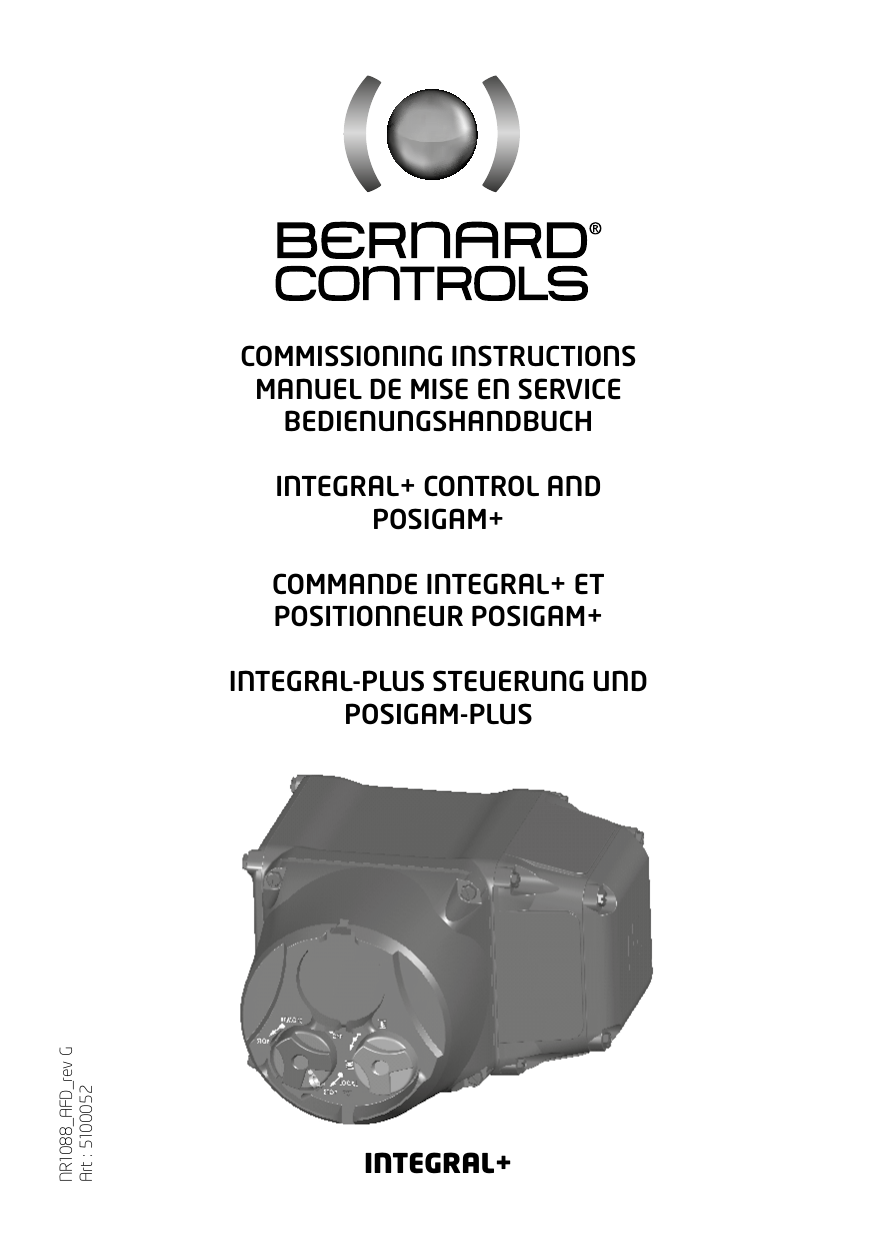 Bernard Controls INTEGRAL+ User manual Manualzz