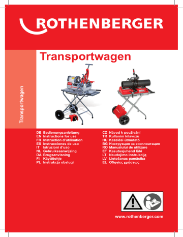 Rothenberger Transportation Frame For Ropower 50 Supertronic 2 Se P 160 S Kasutusjuhend Manualzz