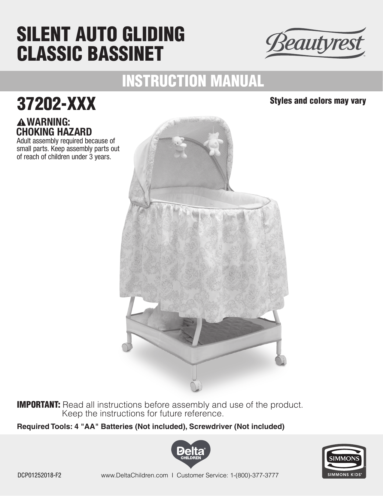 Beautyrest auto 2024 gliding bassinet