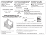 Simmons Crib 'N' More &amp; Toddler Bed Assembly Instructions