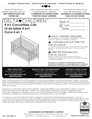 Delta clearance kingswood crib