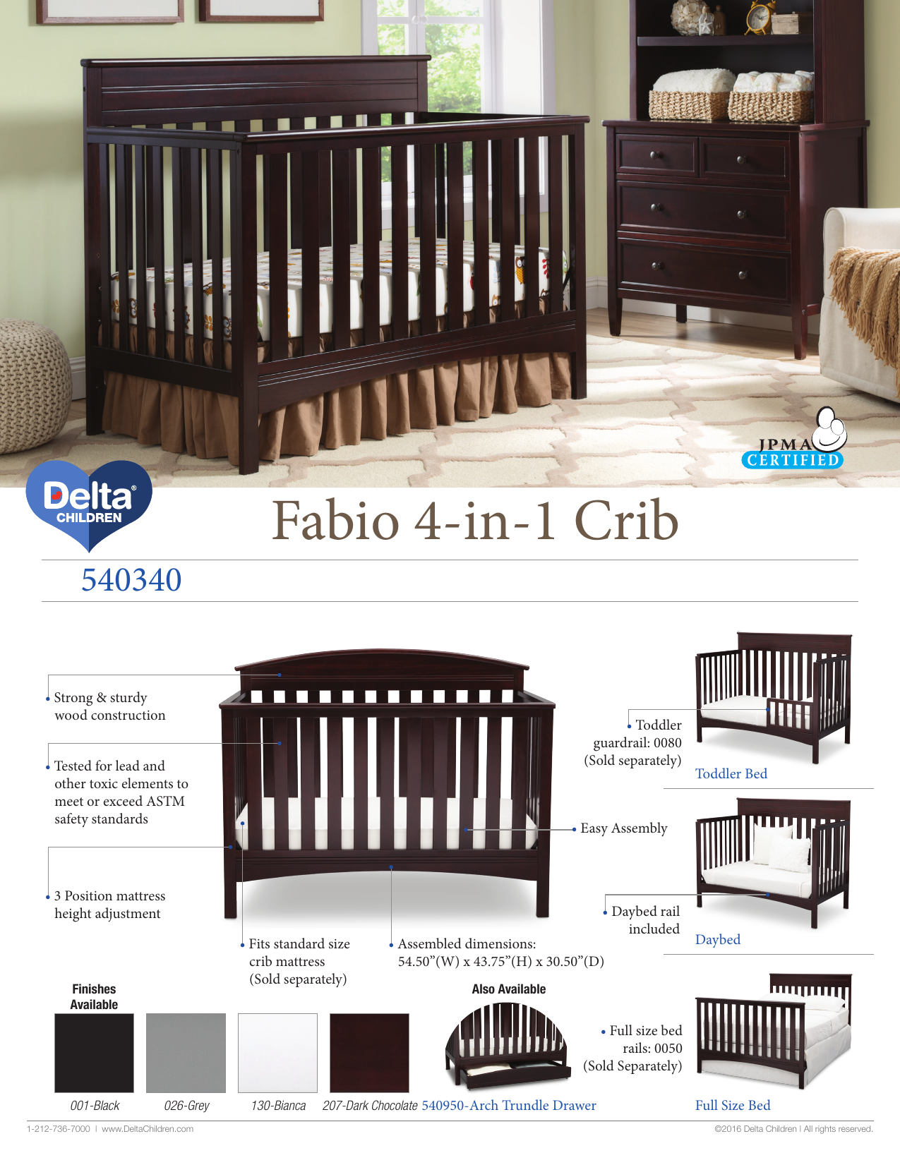 delta fabio crib