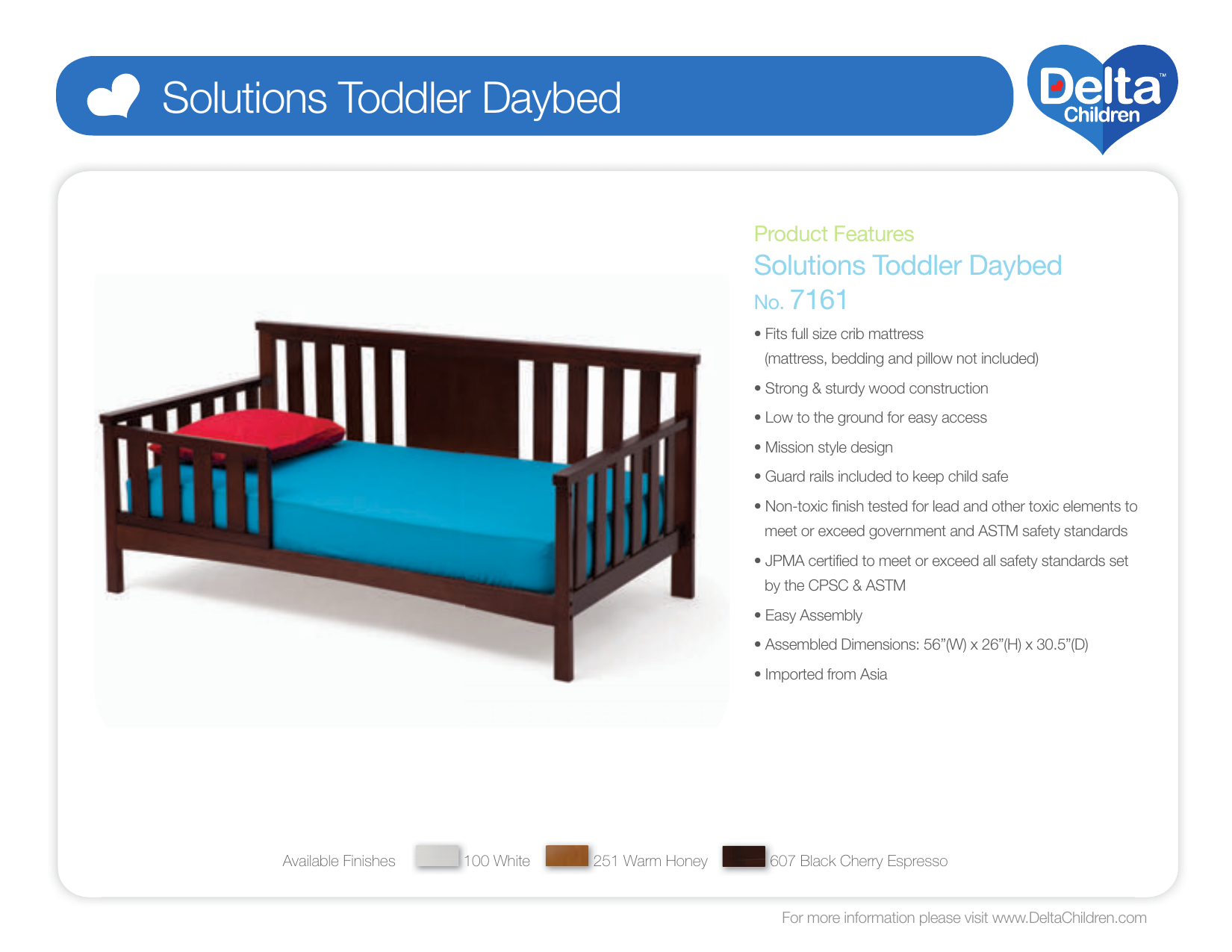 Delta Children Solutions Toddler Daybed User manual Manualzz