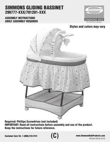 simmons kids slumbertime bassinet