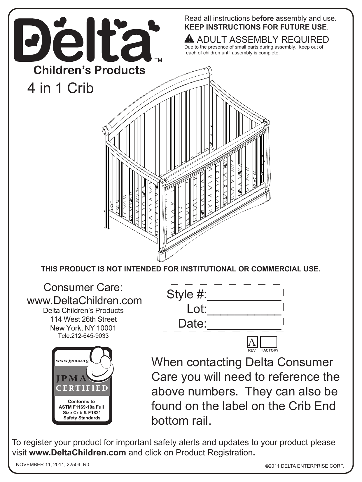 Delta 4 in clearance 1 crib replacement screws