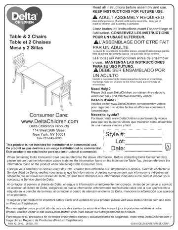 delta children gateway table
