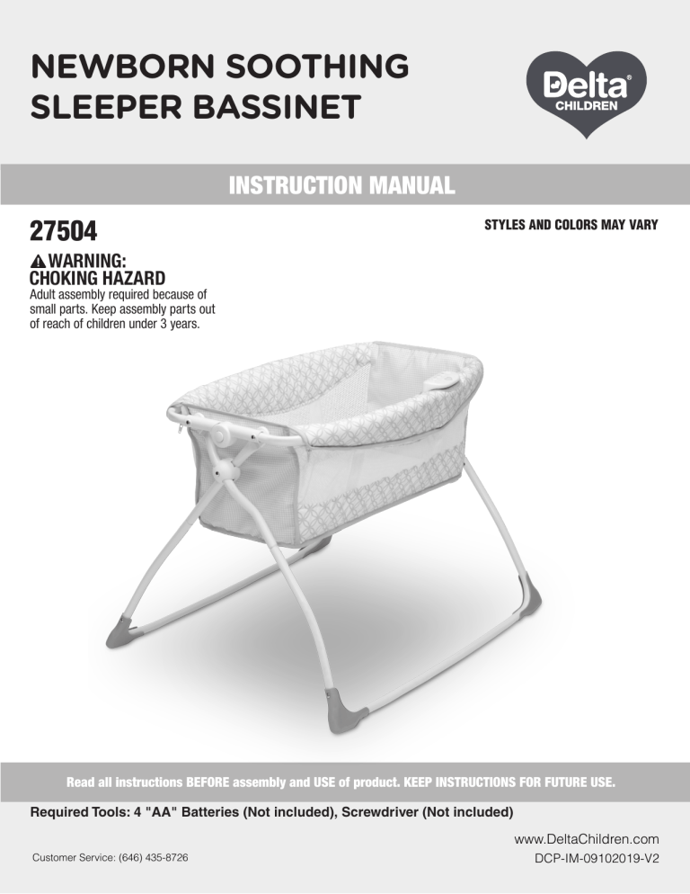 Delta Children Newborn Soothing Sleeper User manual Manualzz