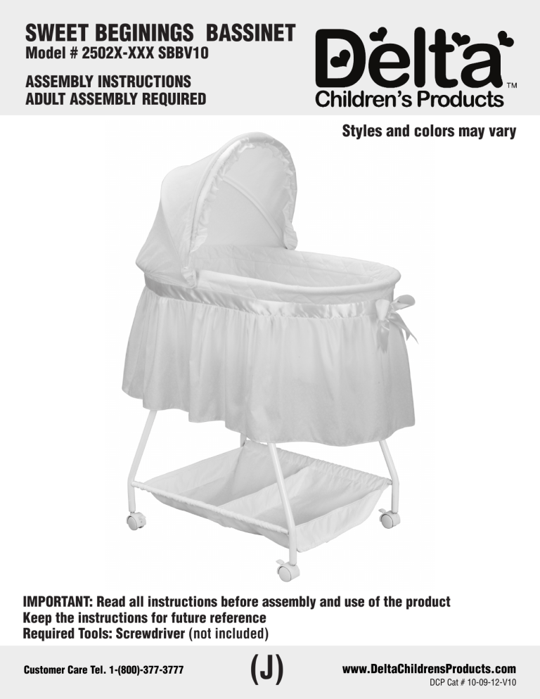 Delta Children Ultimate Sweet Beginnings User manual Manualzz