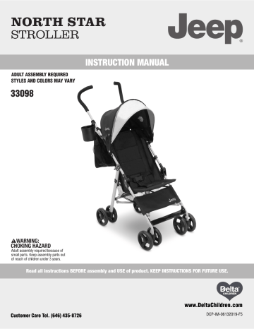 jeep north star stroller folded