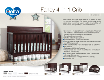 delta fancy crib