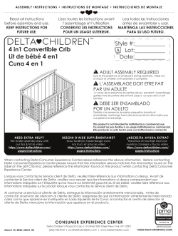 Delta archer 4 2025 in 1 crib instructions