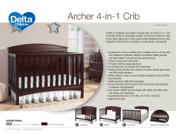 Delta archer 4 in 1 hot sale crib instructions