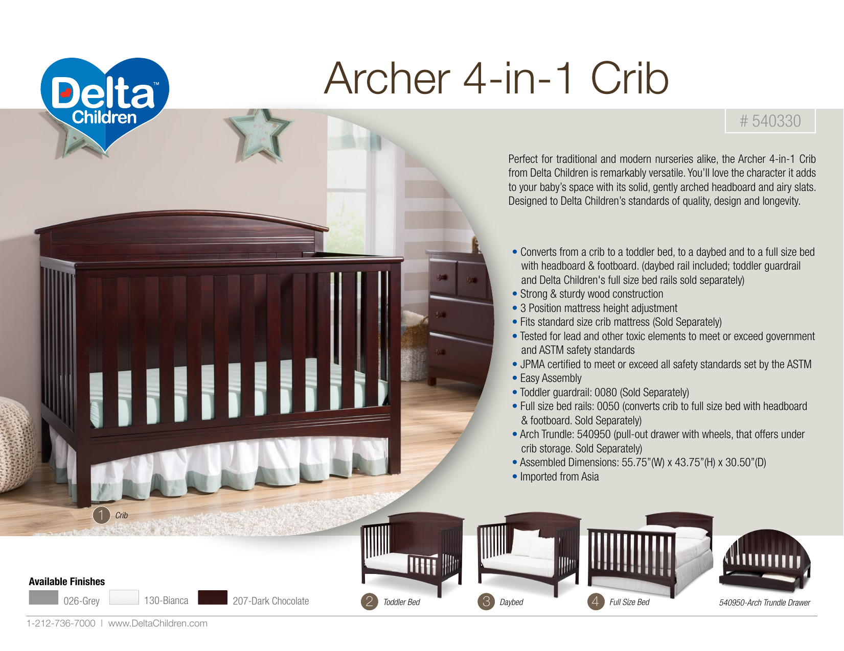 Delta bentley 2024 crib hardware