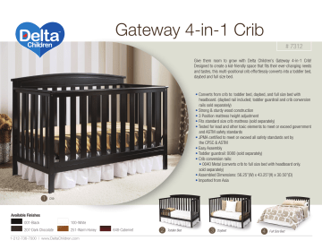 Delta 3 in 2024 1 crib instructions