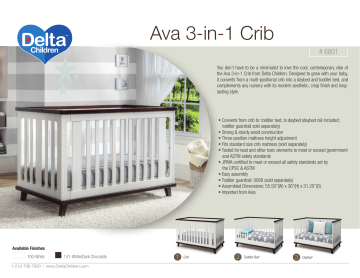 Delta ava outlet crib