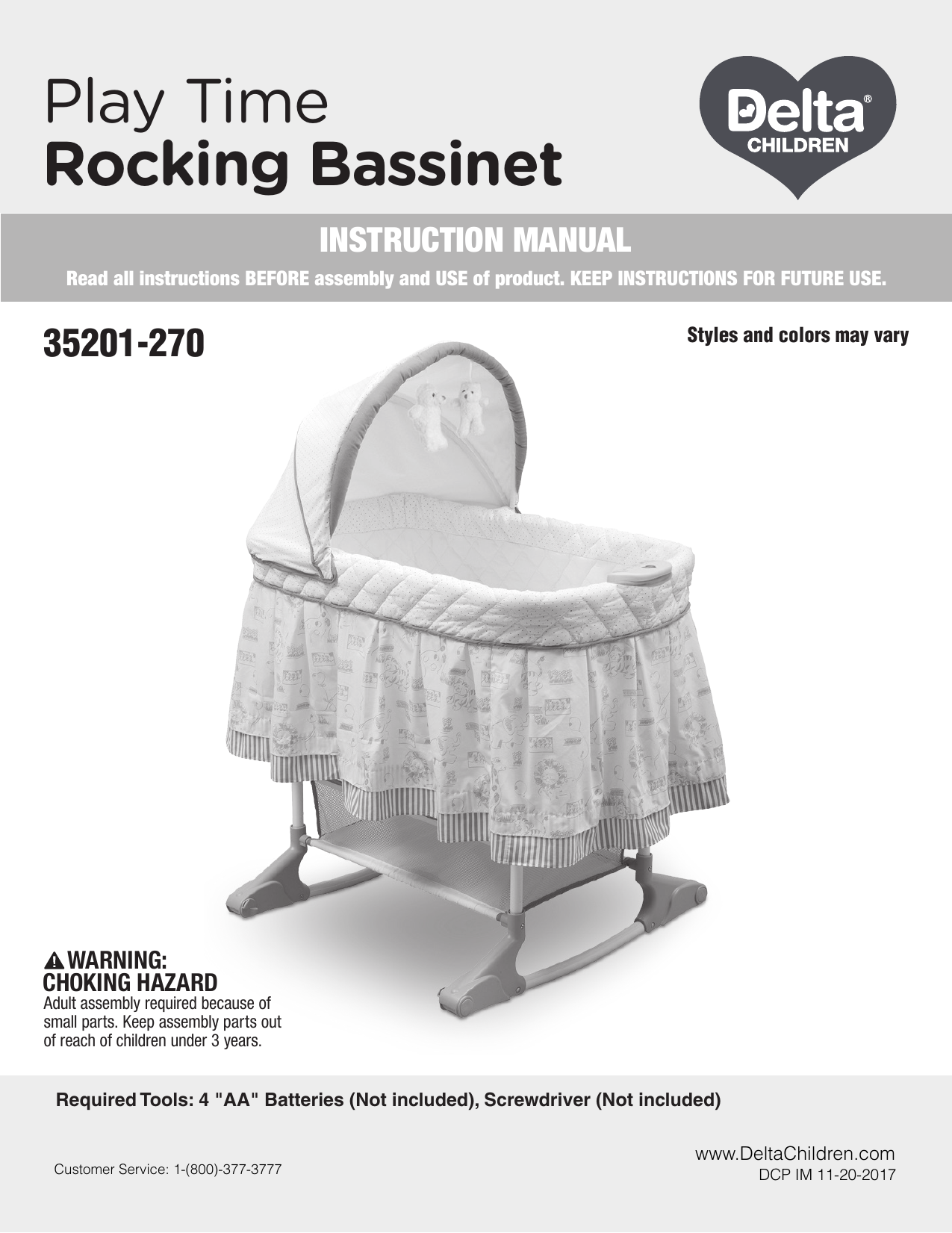 Delta sales bassinet assembly