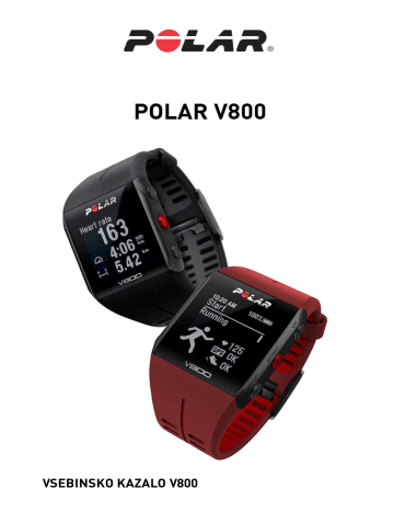 Polar V800 Navodila za uporabo | Manualzz