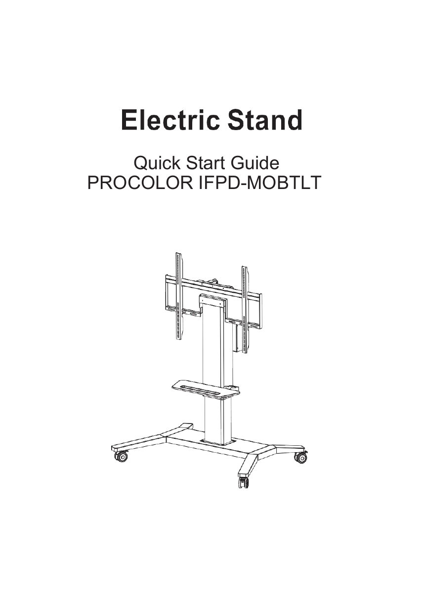 Boxlight Rainier IFPDMOB Height Adjustable Mobile Cart For, 57 OFF