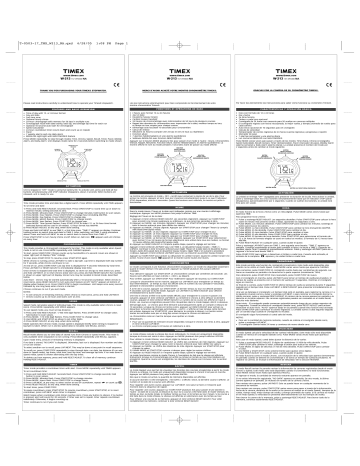 timex ironman user guide