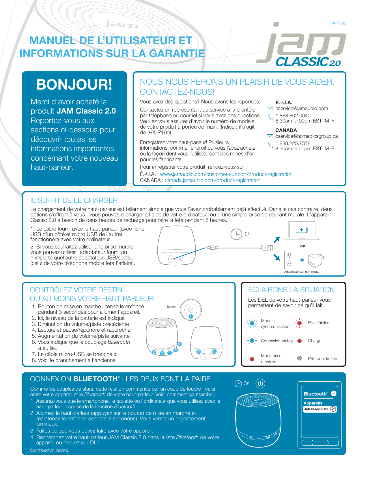 JAM HXP190 User manual Manualzz