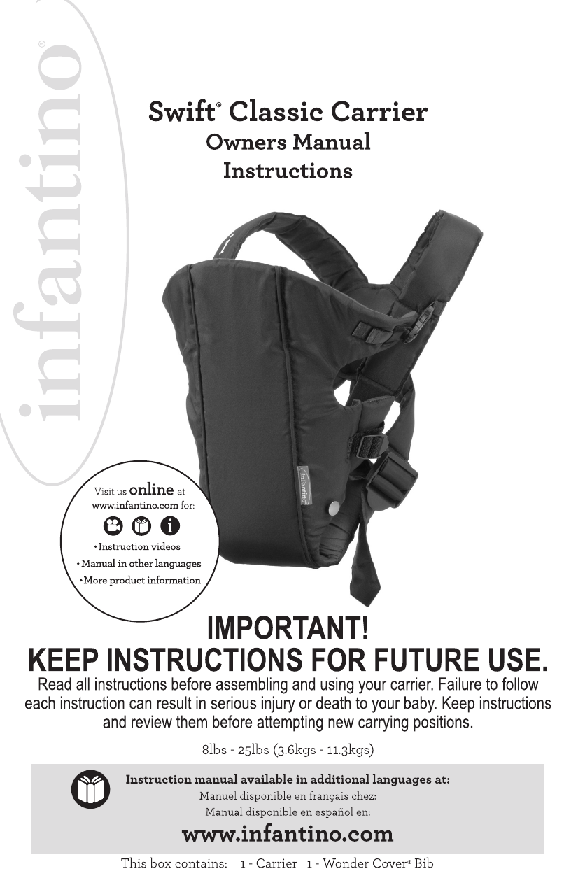 Infantino Swift Instruction Manual Manualzz