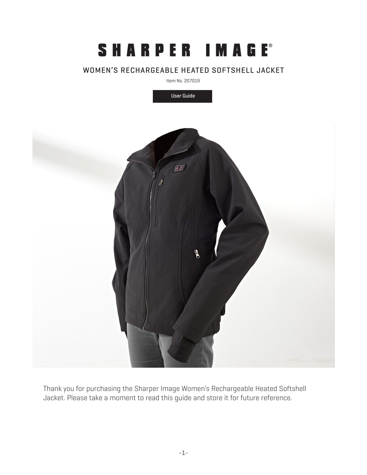 sharper image heated jacket