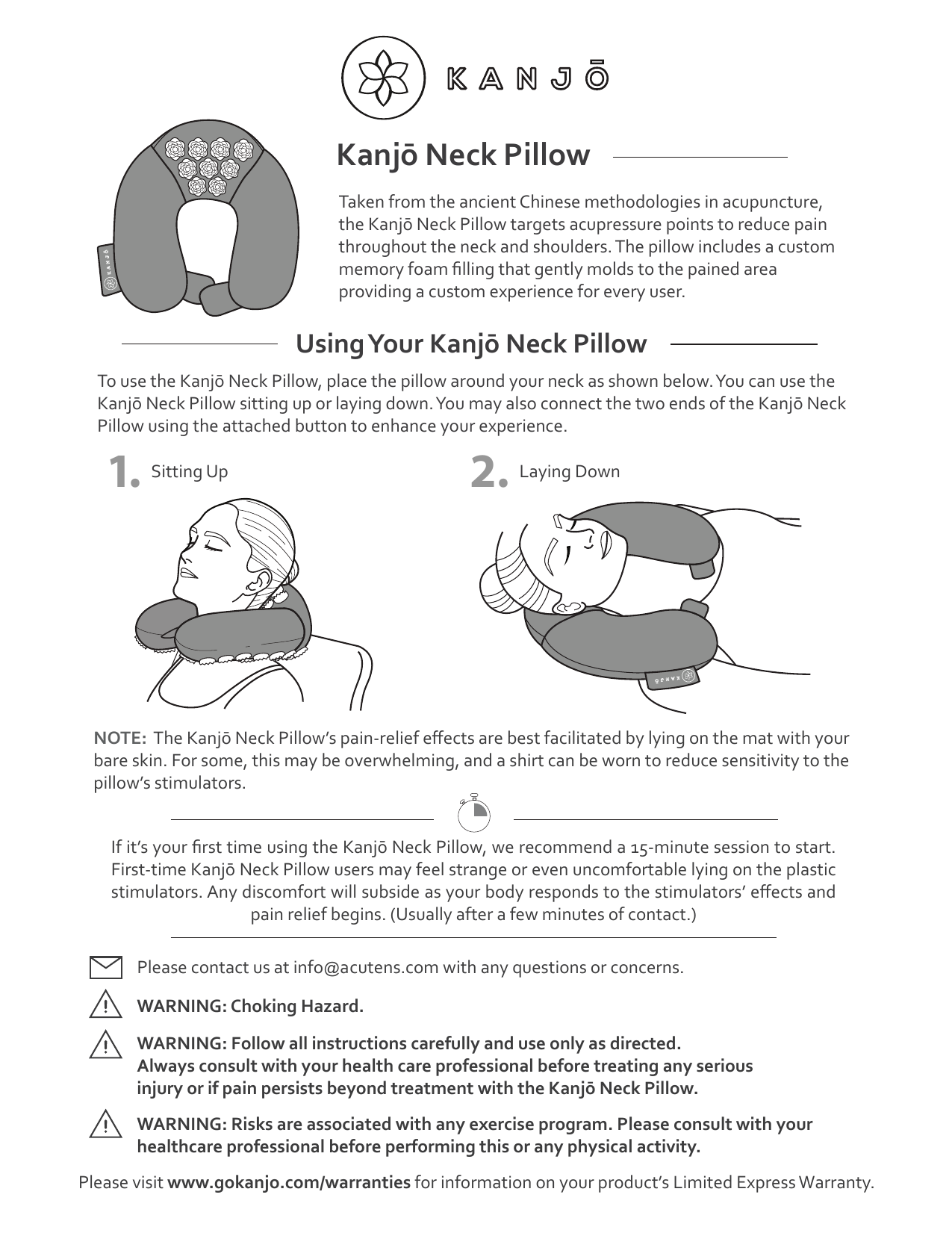 sharper image neck pillow