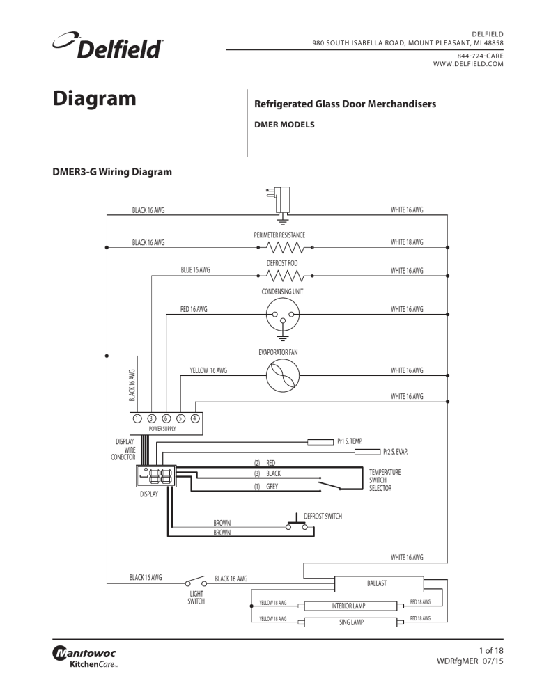 Delfield Refrigerated Glass Door Merchandisers DMER Models Product ...