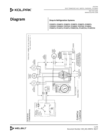 Kolpak Drop-In Refrigeration Systems Wiring Diagram | Manualzz