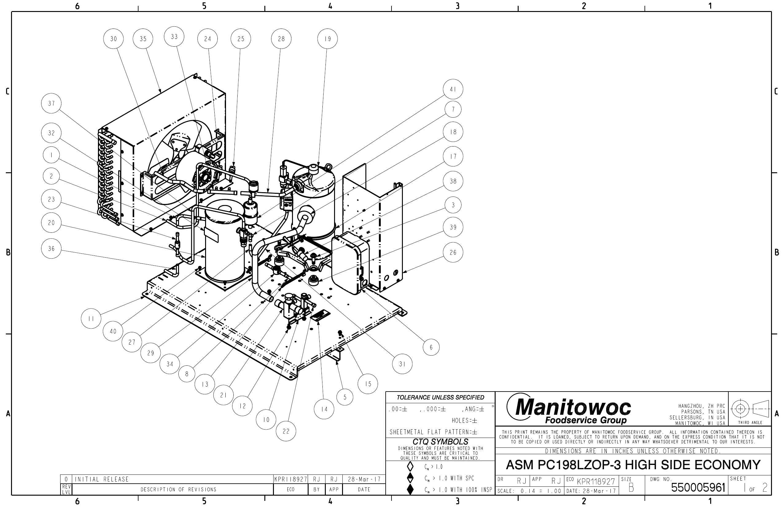 Kolpak ASM PC198LZOP3 High Side Parts Catalog List Manualzz