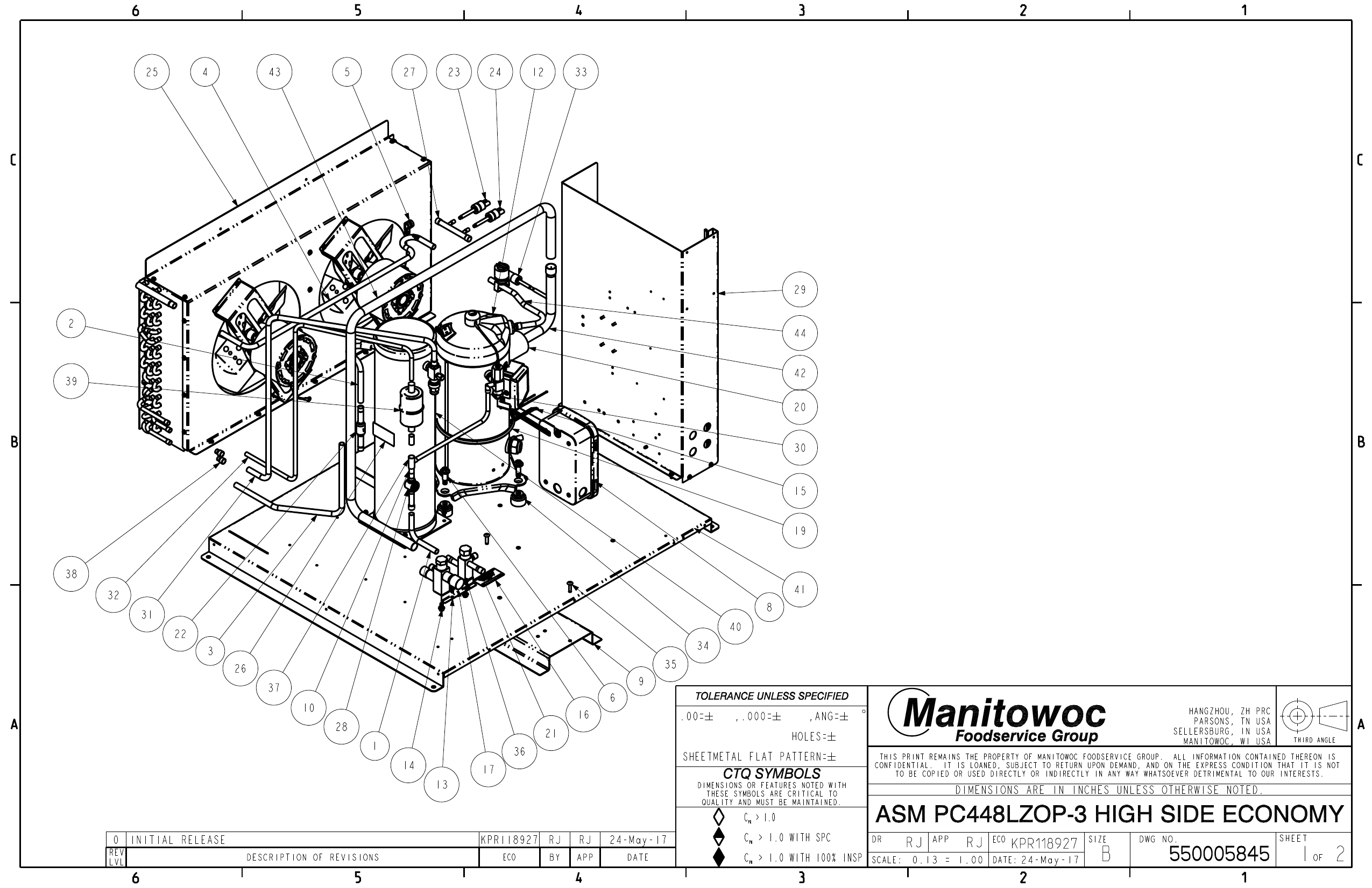 Kolpak ASM PC448LZOP3 High Side Parts Catalog List Manualzz